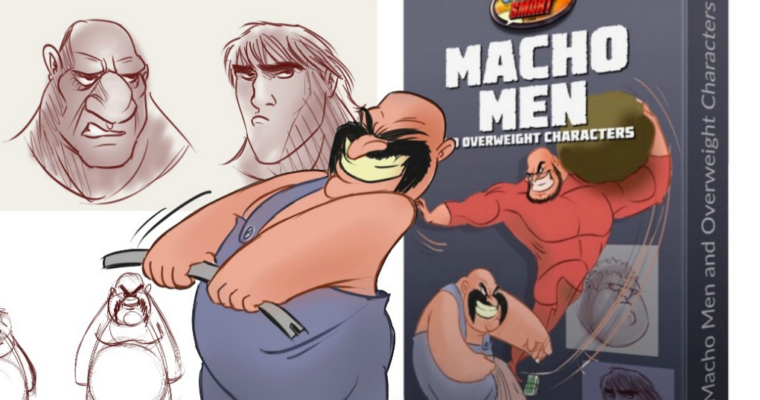 How to Draw Macho Men and Overweight Characters