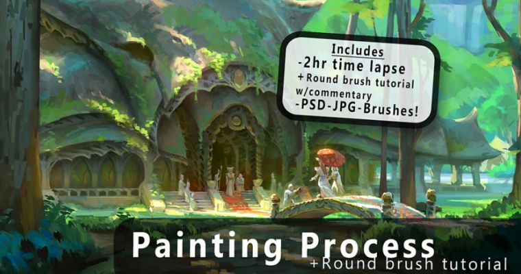 Jeremy Fenske – Round Brush Painting +Brush Tutorial