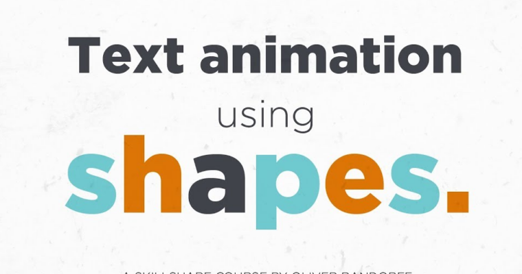 Text Animation Using Shapes in After Effects