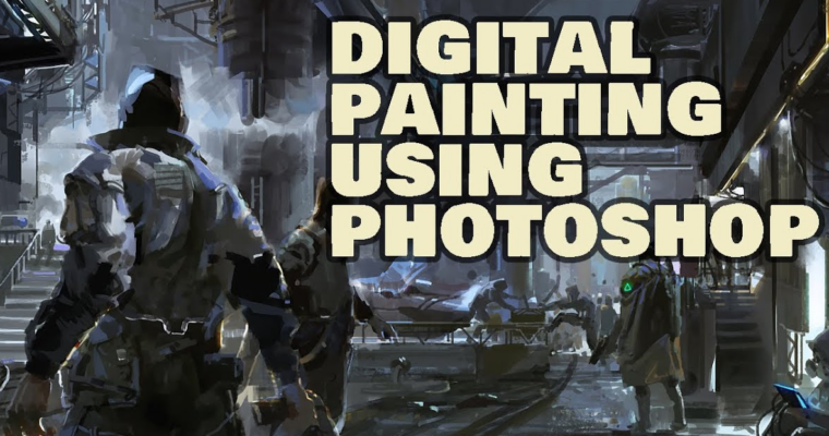 Cinematic Illustration Digital Painting in Photoshop