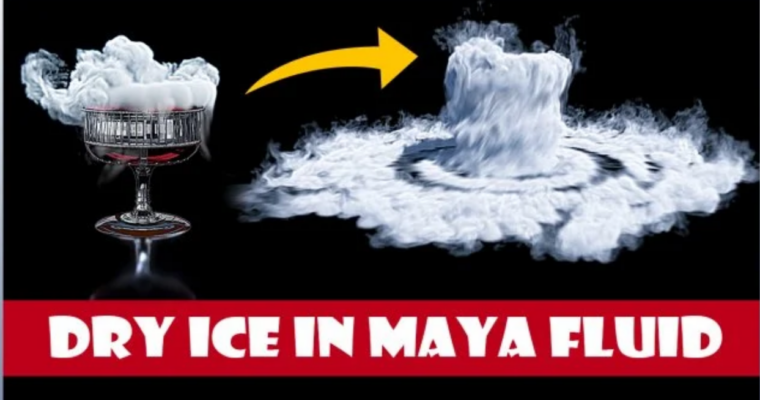 Maya Fluid Basics Simulate & Render Dry Ice Smoke Cloud