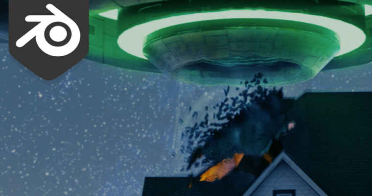 Create a VFX shot in Blender Alien Abduction