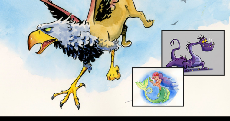 Drawing Cartoon Mythical Creatures Tim Hodge