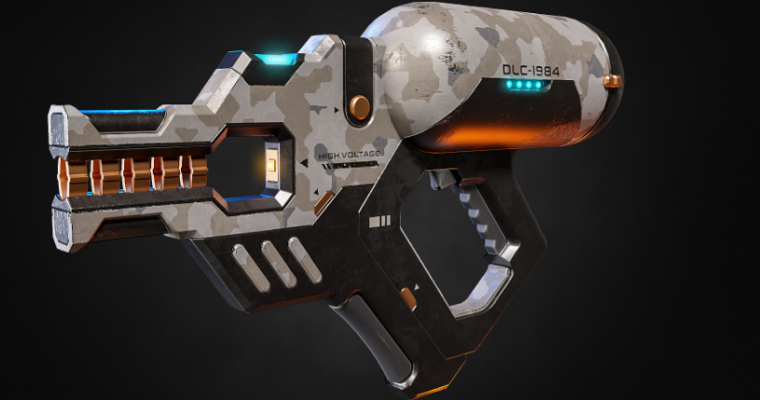 Hardsurface modeling a Sci-Fi Gun with HardOPS in Blender 2.8 with Dejan Pejacki