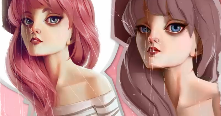 Stylized Portrait Painting in Photoshop