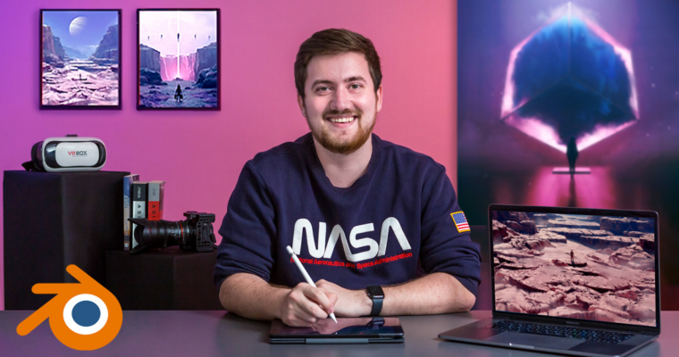 Fantastic 3D illustration with Blender (Ilustración fantástica 3D con Blender – Spanish, Multisub)