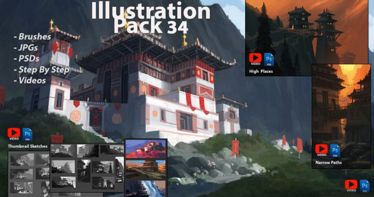 Illustration Pack 34 with Andreas Rocha