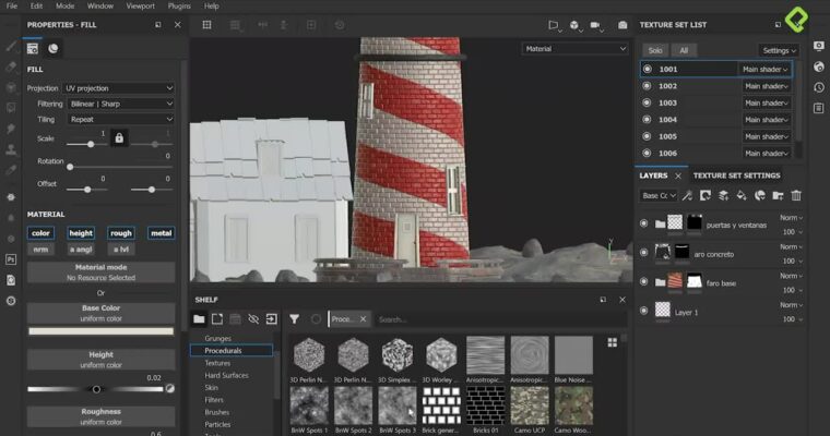 Curso de texturizado 3D con Substance painter