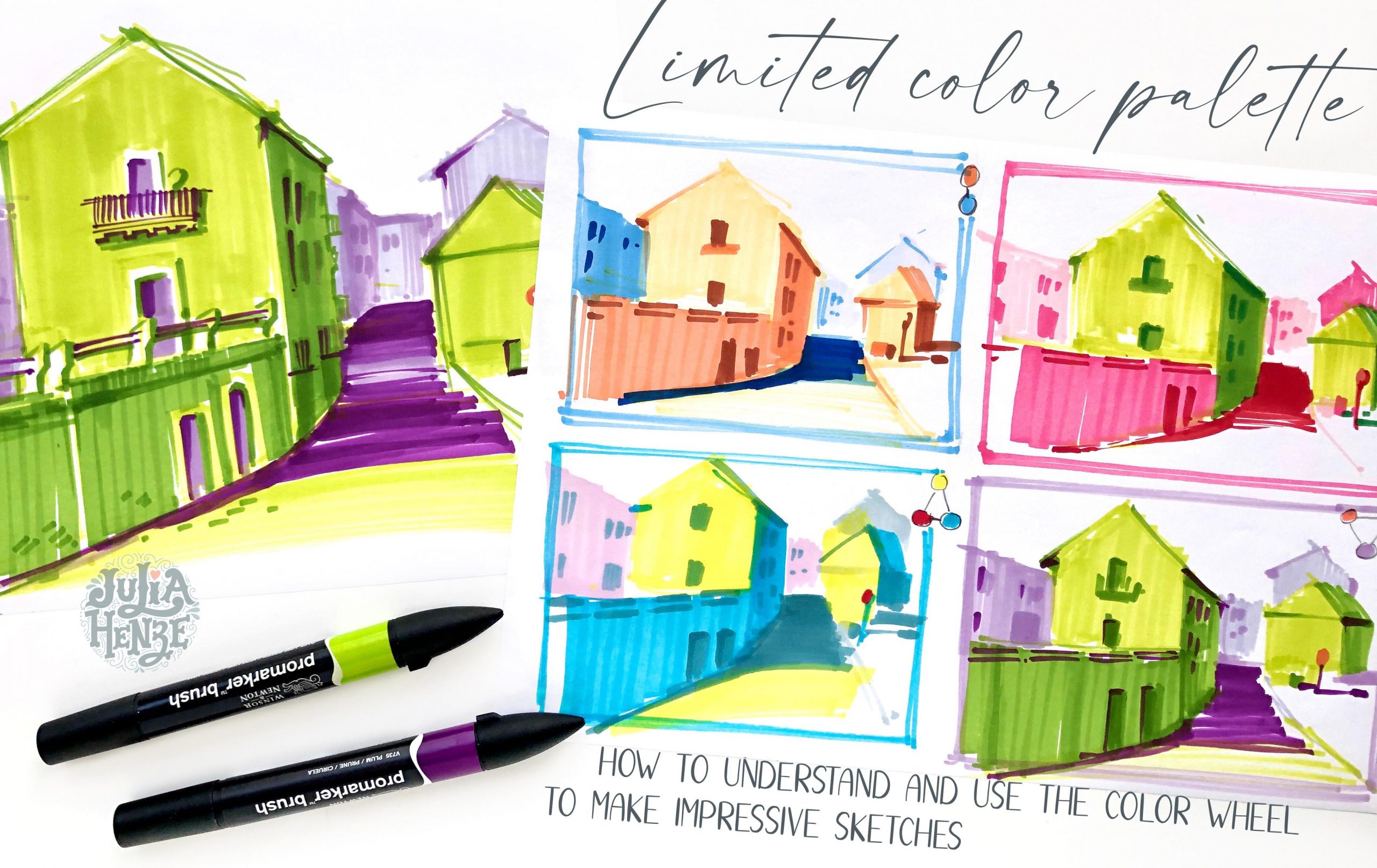 Markers 101: The Basics and Step-by-Step Sketching, Julia Henze