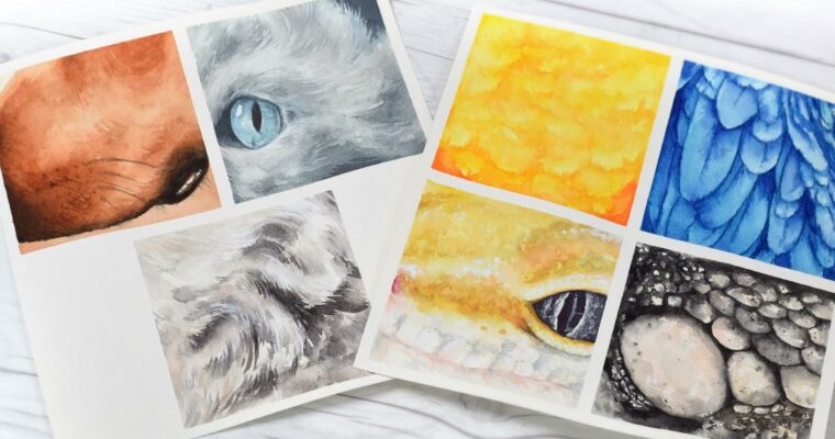 Fur, Feathers, and Scales – Painting Animal Textures in Watercolors by Denise Soden