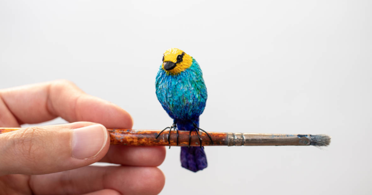 How To Sculpt A Simple Bird for Beginners – Air Dry Clay + Acrylic Paints with Stephanie Kilgast
