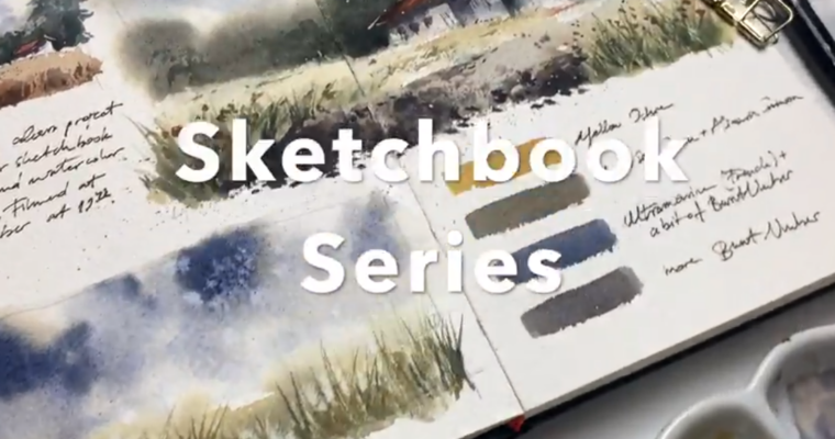 Sketchbook Series – Painting watercolor landscape studies in your watercolor journal by JowishkaArt