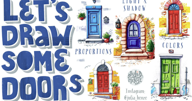 Urban Sketching – Let’s Draw some Doors with Julia Henze