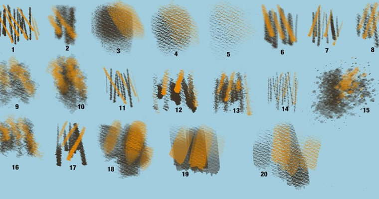 Cold Press Watercolor Texture Brushes