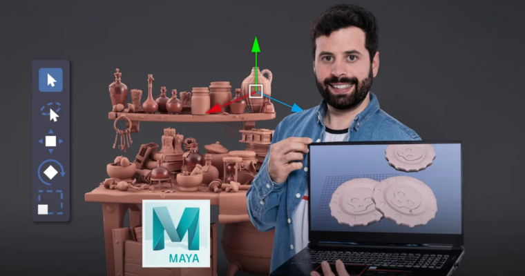 Cartoon-Style Still Life Modeling with Maya (Modelado cartoon de bodegones con Maya – Spanish, Multisub)