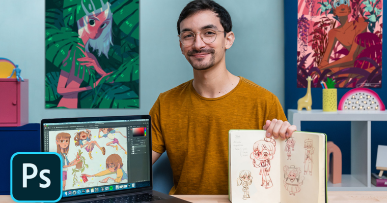 Design de personagens para animação com Photoshop (PT-BR)