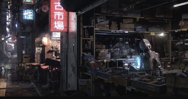 Creating a Sci-Fi Alleyway