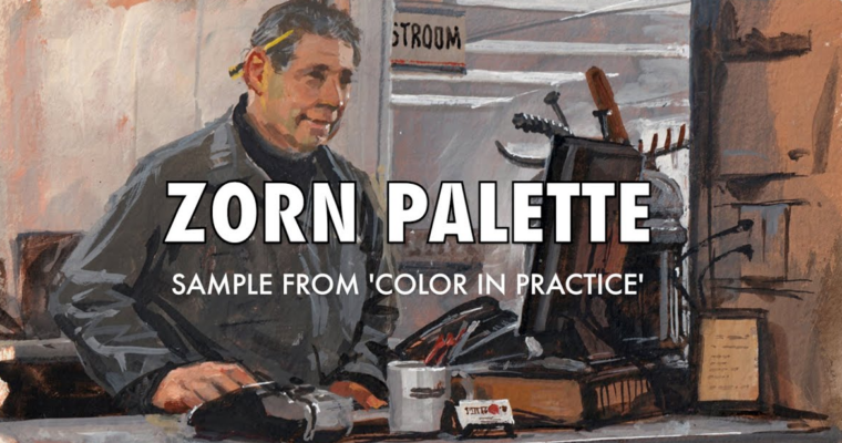Color in Practice Part 1 – Black White and Complements by James Gurney