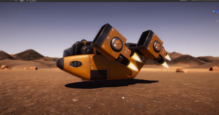 Vehicle Modeling in Houdini 16.5 – SciFi Dropship