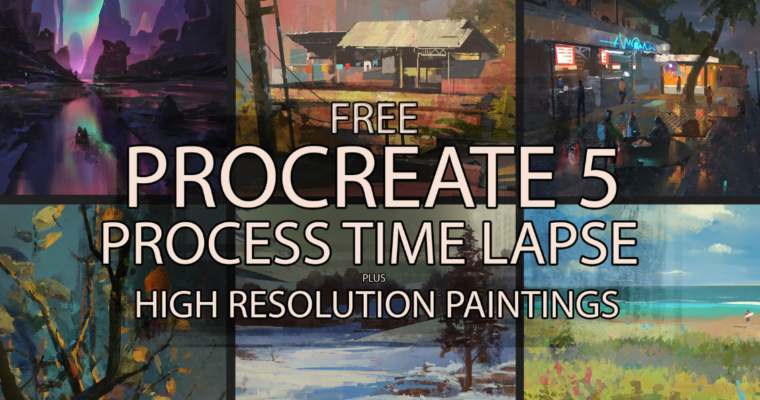 Procreate 5 – Painting process – complete time lapses by Ayan Nag