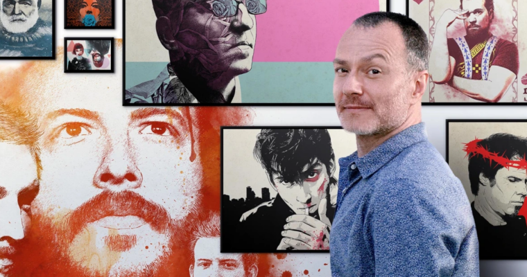 Retrato ilustrado con Photoshop por Oscar Giménez