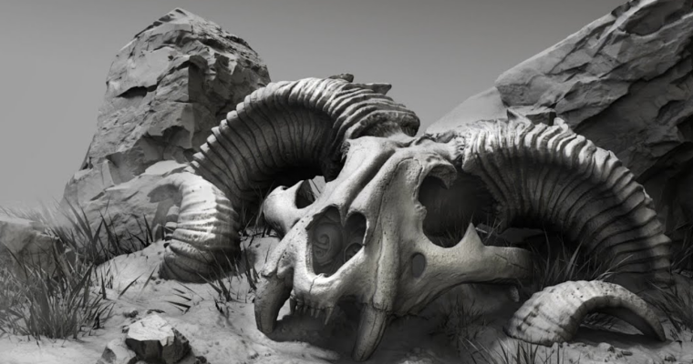 Sculpting a Chimera Skull by Phil Liu
