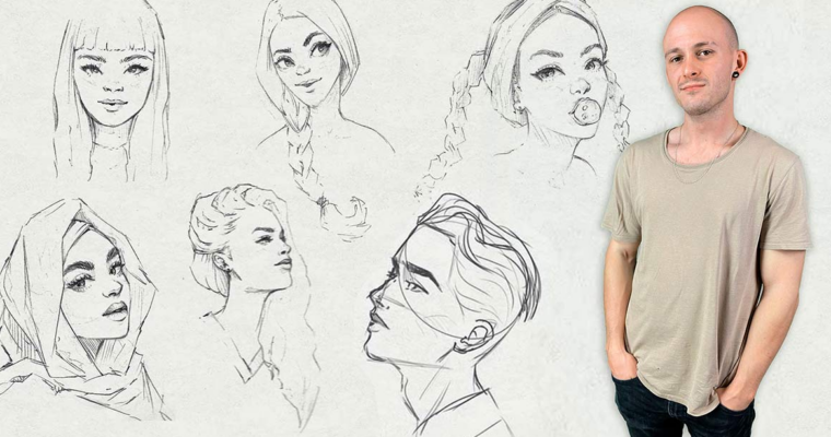 Aprende a dibujar retratos estilo cartoon