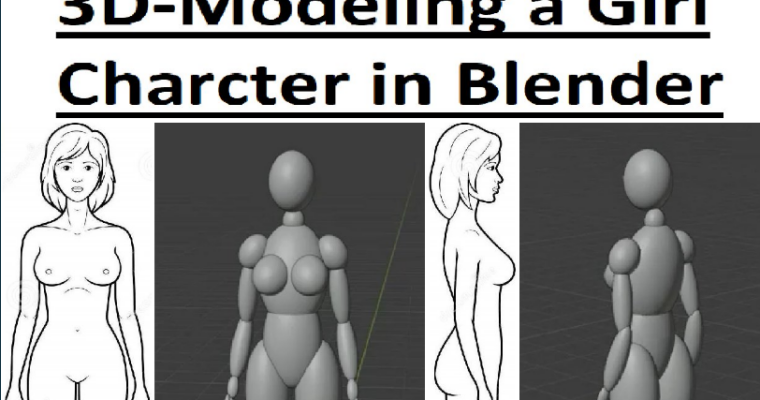 3D-Modeling a Female Character in Blender using Spheres 3D-Modeling a Female Character in Blender using Spheres