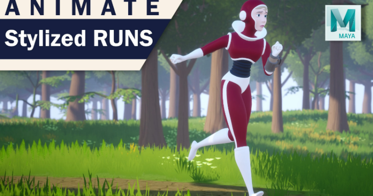 Animate an Anime Inspired, Stylized Female Run Animation in Autodesk Maya