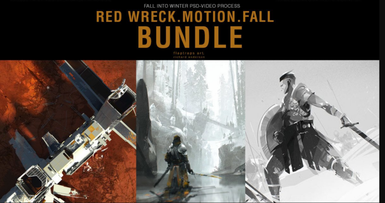 BUNDLE: Characters in Motion/Red Wreck/BONUS: Fall into Winter by Richard Anderson (flaptraps)