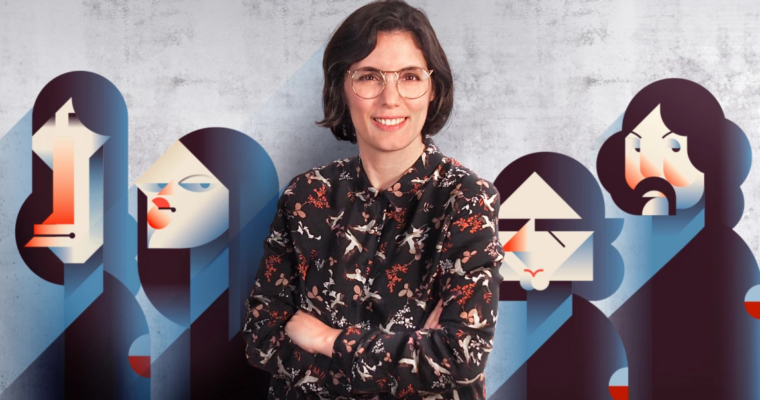 Retrato geométrico minimalista (Spanish)