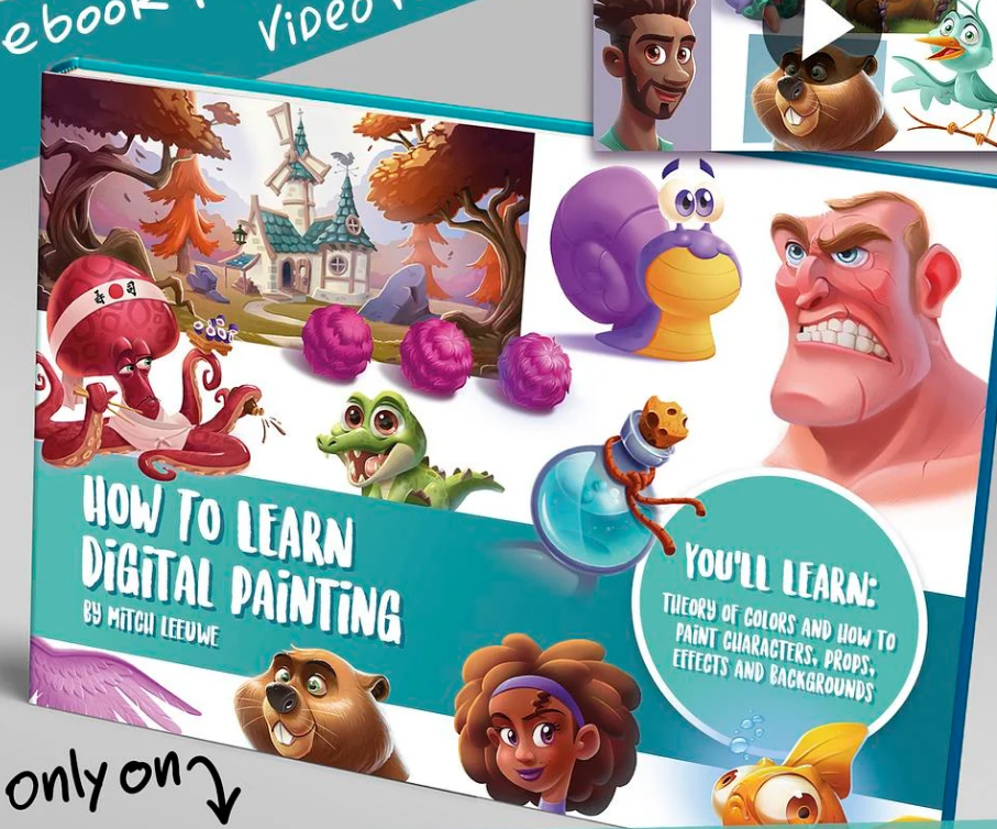 How to paint ebook & video by Mitch Leeuwe