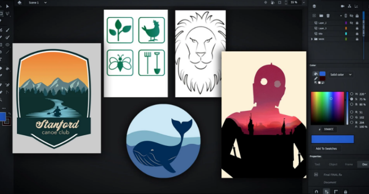 Graphic Design in Adobe Animate