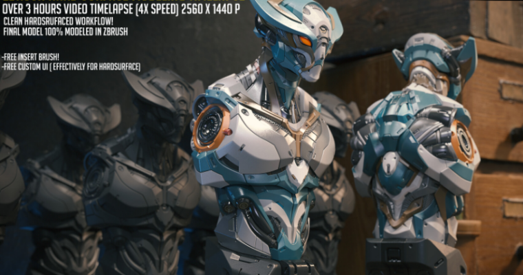 Zbrush Hard Surface Modeling Timelapse by Paul Dave Malla