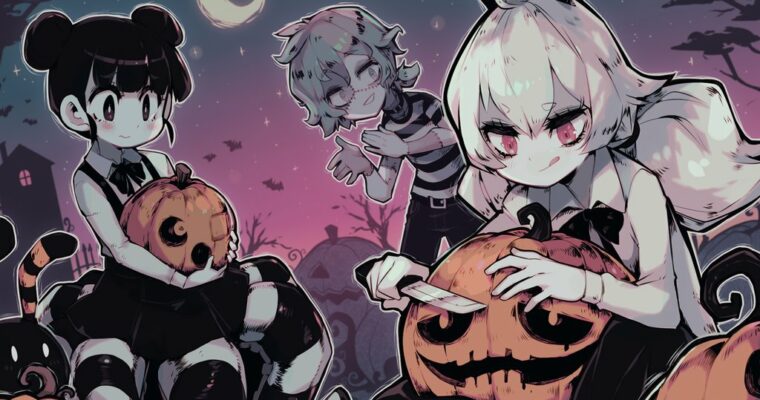 Create Cute with a Touch of Dark Anime Illustrations