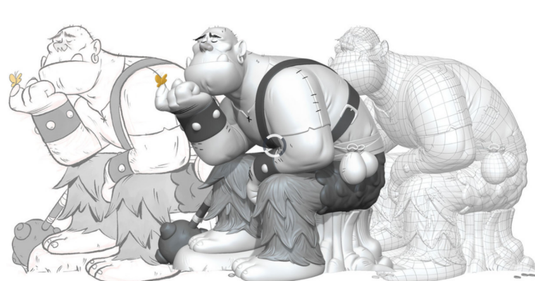 Matching a Stylized Concept in Zbrush by Daniel Zeni