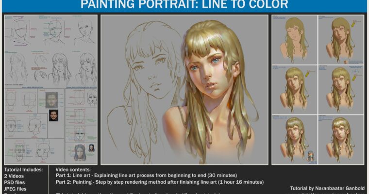 Painting portrait – Line to Color