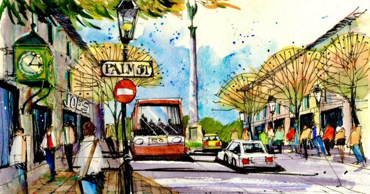 Bring City Scenes to Life – Sketching Cars, Trees and Furnishings by James Richards