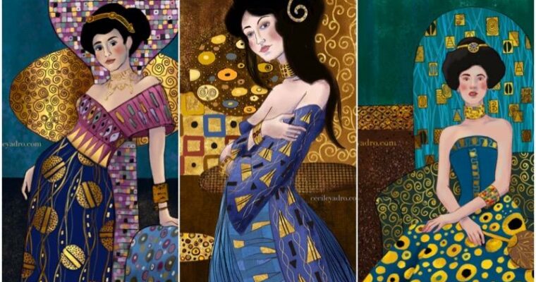 Digital painting à la Klimt with Procreate