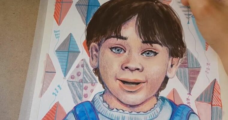 Magical Portraits with Gouache and Colored Pencils