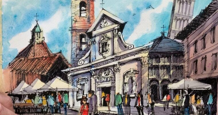 Travel Sketching Essentials – A Great Sketch in 5 Steps by James Richards