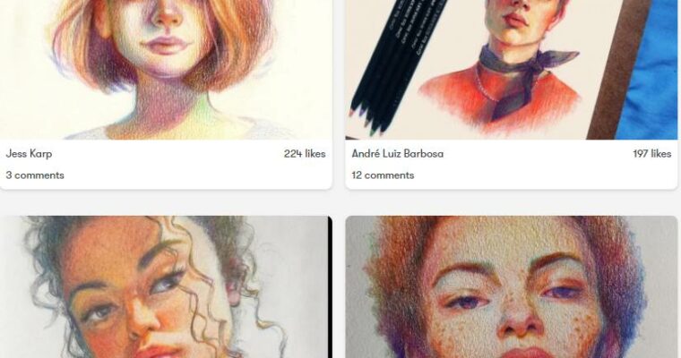 Steps to Creating Vivid Portraits with Coloured Pencils by Chris Hong