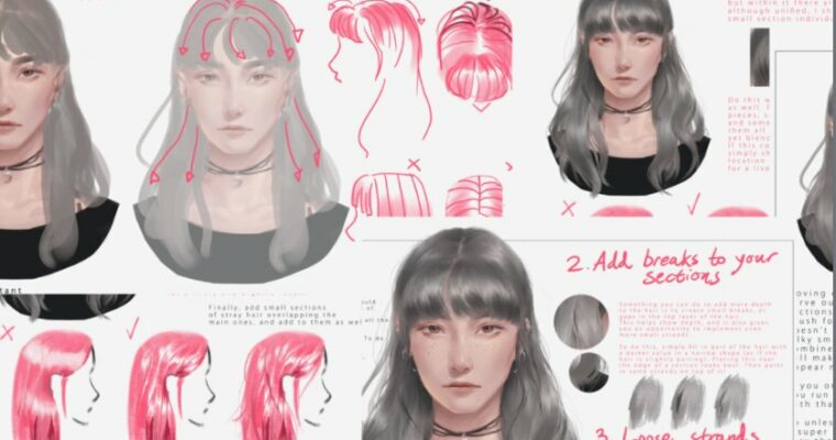 How To Paint Hair by astrilohne