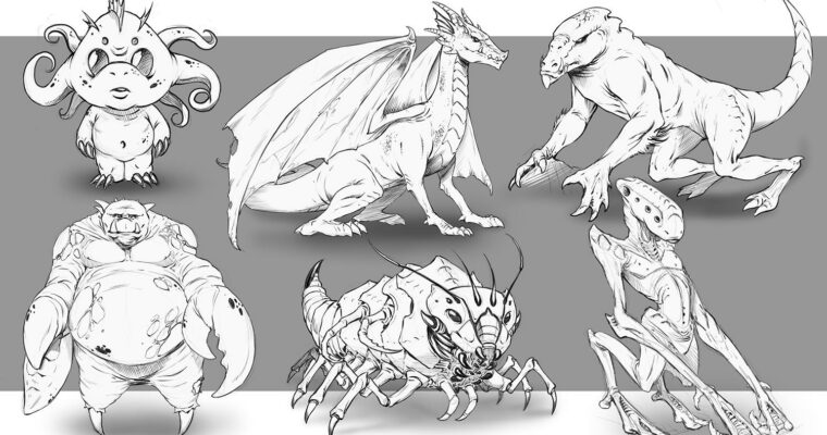 How to Improve Your Creature Design Drawings – Step by Step by Robert Marzullo
