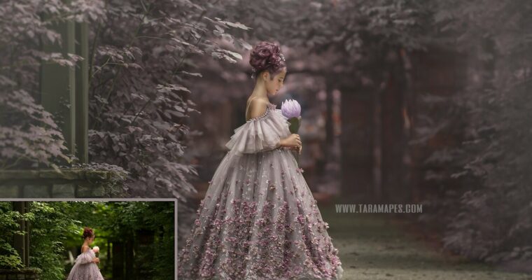 The Purple Path – Painterly Photoshop Tutorial – PAINTED SKIN ACTION SET INCLUDED – Fine Art Tutorial by Tara Mapes