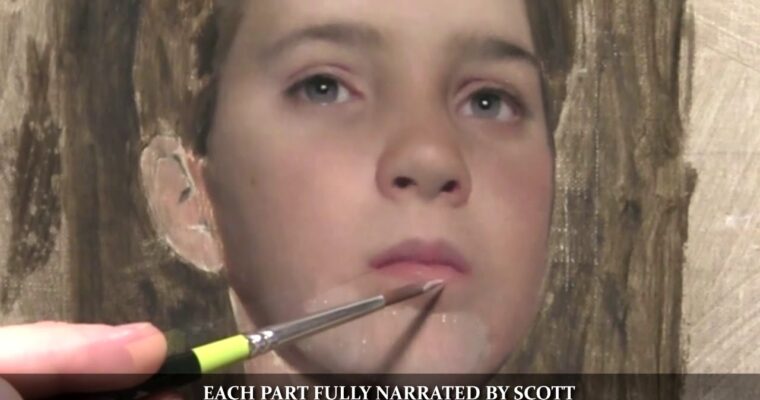 Painting Facial Features by Scott Waddell