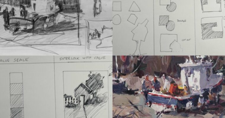 Unlock the power of interlocking shapes intermediate design composition class