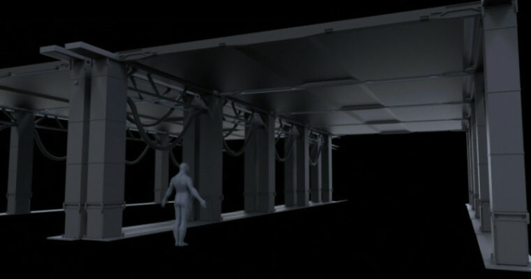 The Encounter – ZBrush Environment Blockout and render by Ben Mauro