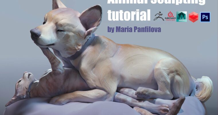 Artistic animal CG sculpture by Maria Panfilova