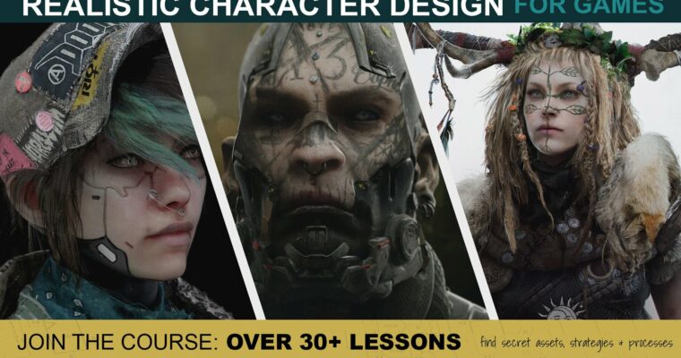 Realistic Character Design for Games by Miguel Nogueira